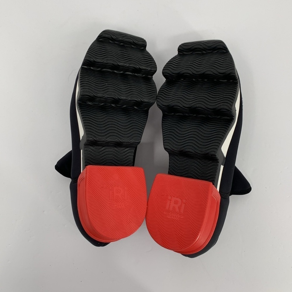 IRI NYC Wes Neoprene slip-on sneaker shoe black red heel comic new 40.5 10 10.5 - Picture 7 of 7